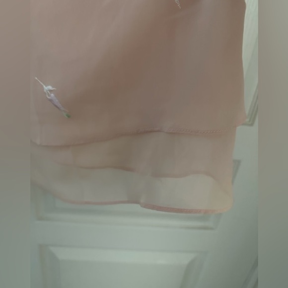 Maureen’s Secret Peach Embroidered Slip O/S - Picture 5 of 7